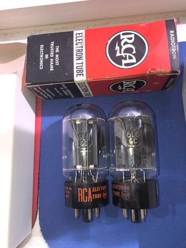 Rca usa 6l6gc blackplates - rca, nos