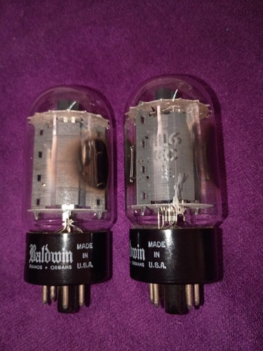 Pair 6l6gc baldwin tubes - 6l6gc,